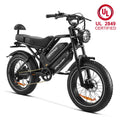 HappyRun G70 Dual Battery Fast Electric Cargo Bike Black