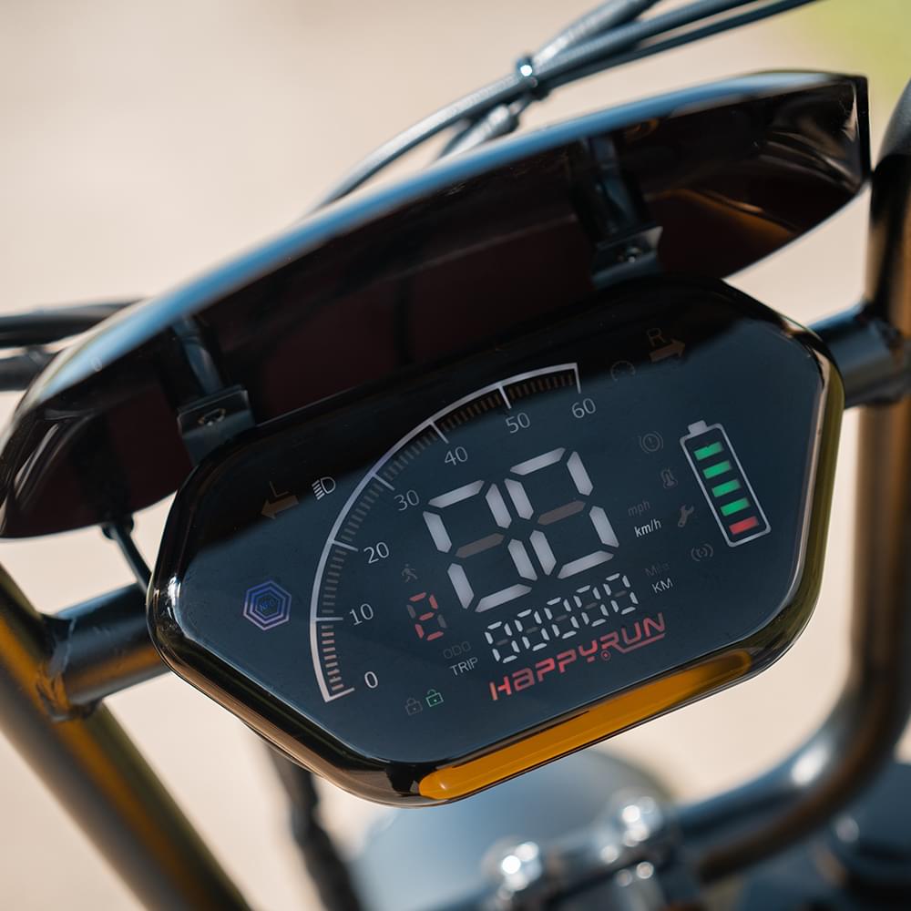 HappyRun G100 Pro Yellow 6000W Electric Bike Dual Battery