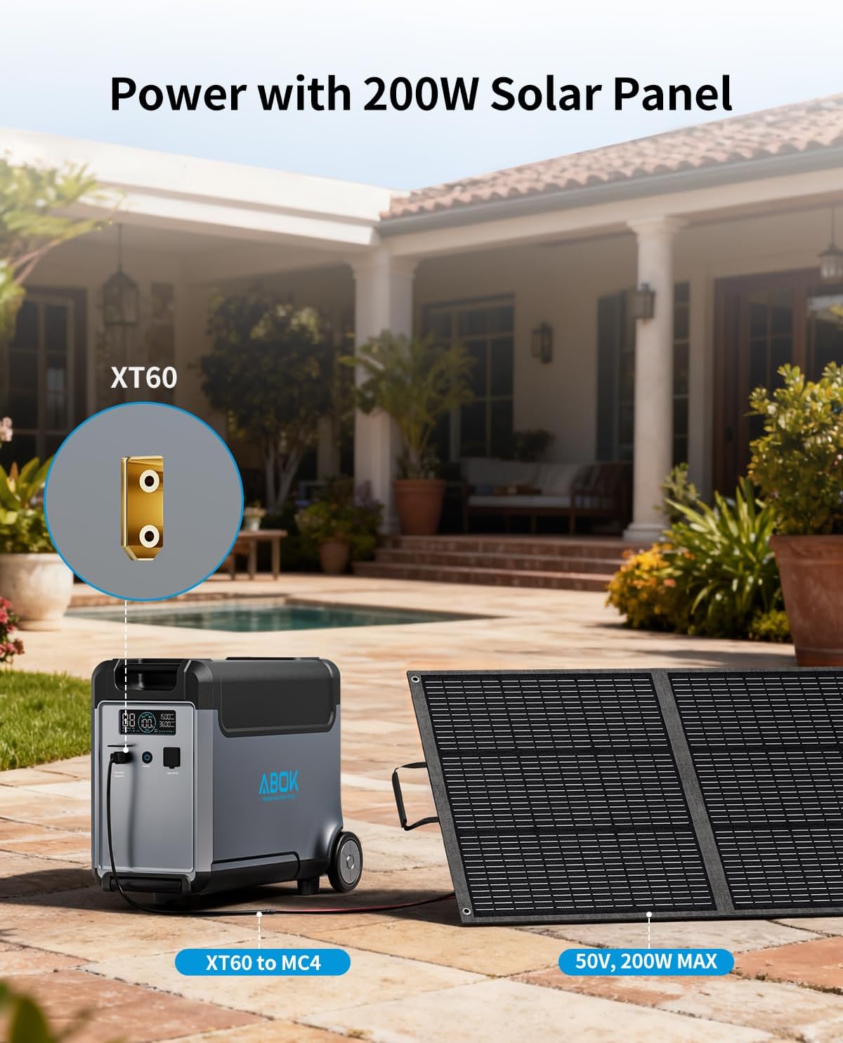 ABOK Power 3600W Power Station Extra Battery Pack