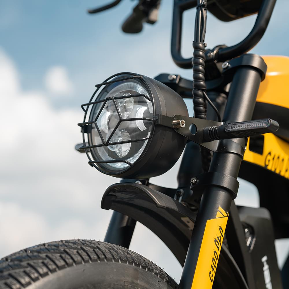 HappyRun G100 Pro Yellow 6000W Electric Bike Dual Battery