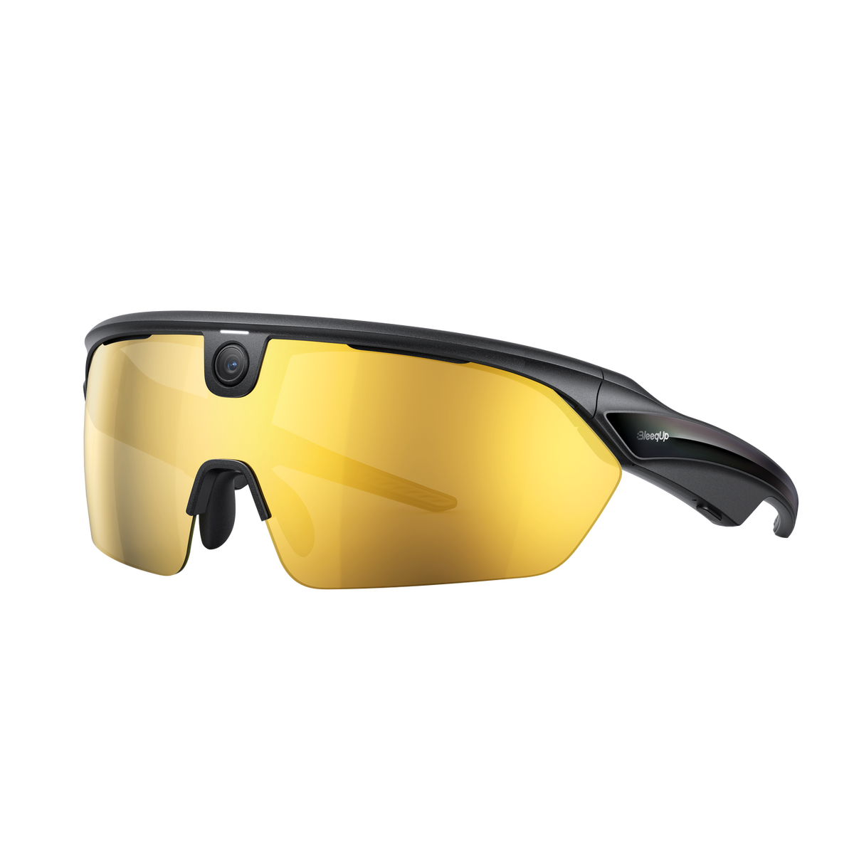 BleeqUp Rover AI Sport Camera Glasses - Black Zeiss 64GB - Gold