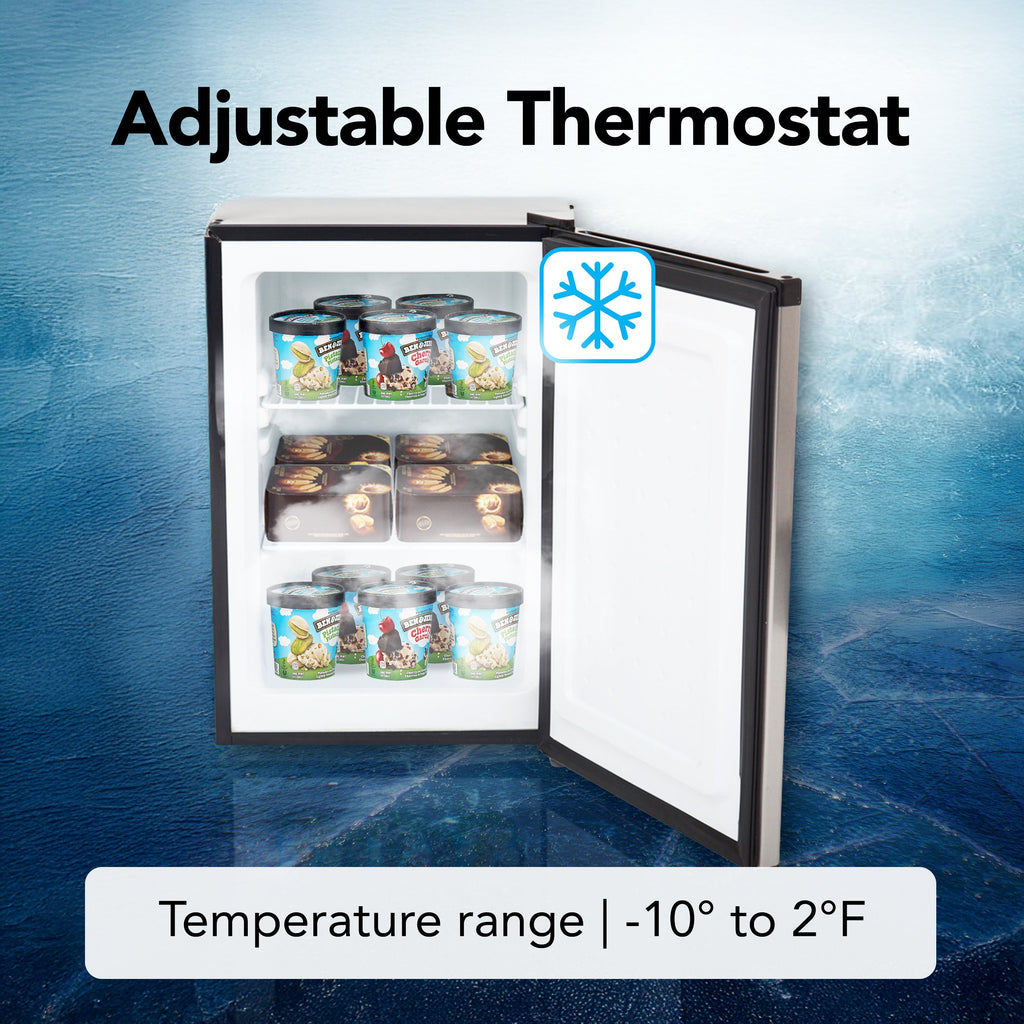 Whynter 2.1 Cu Ft Upright Freezer, Stainless | CUF-210SS