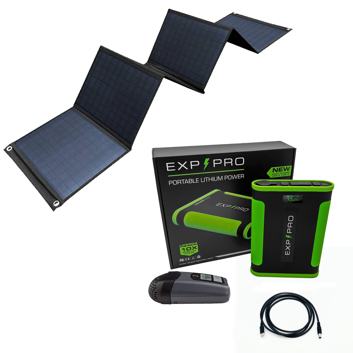 EXP48PRO APEX Battery + 60 Watt Solar Panel Bundle