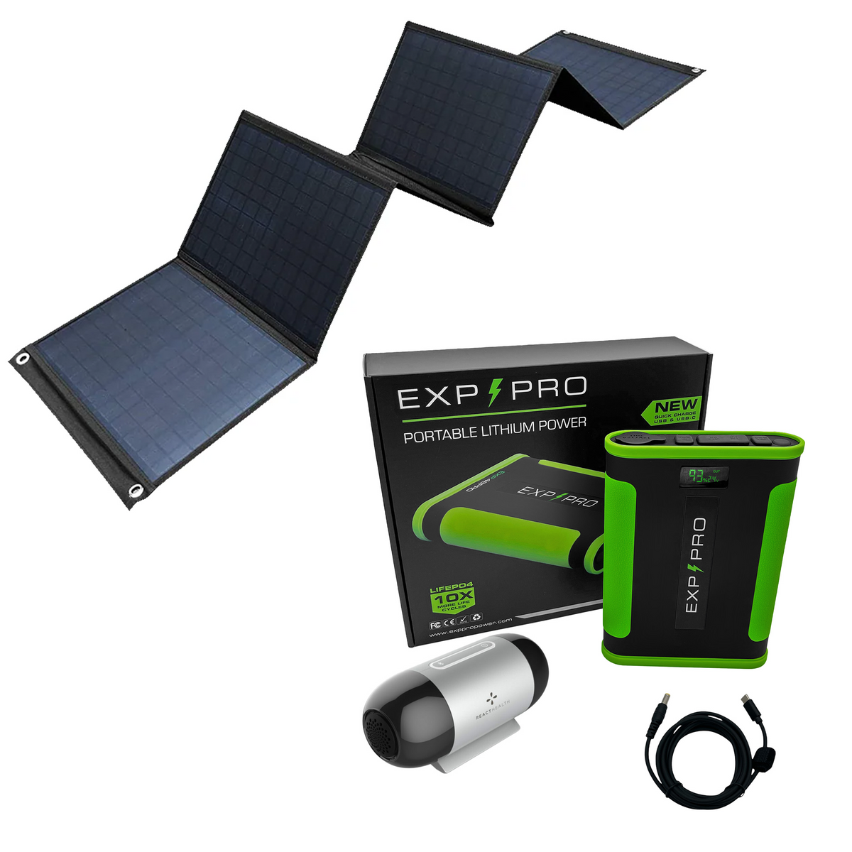 EXP48PRO APEX Battery + 60 Watt Solar Panel Bundle