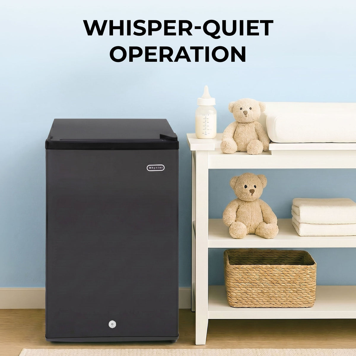 Whynter 3.1 Cu Ft Convertible Fridge/Freezer | CUF-301BK