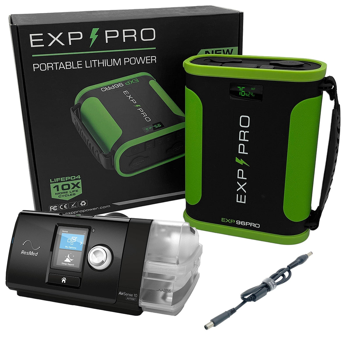 EXP96PRO APEX Battery + 100 Watt Solar Panel Bundle