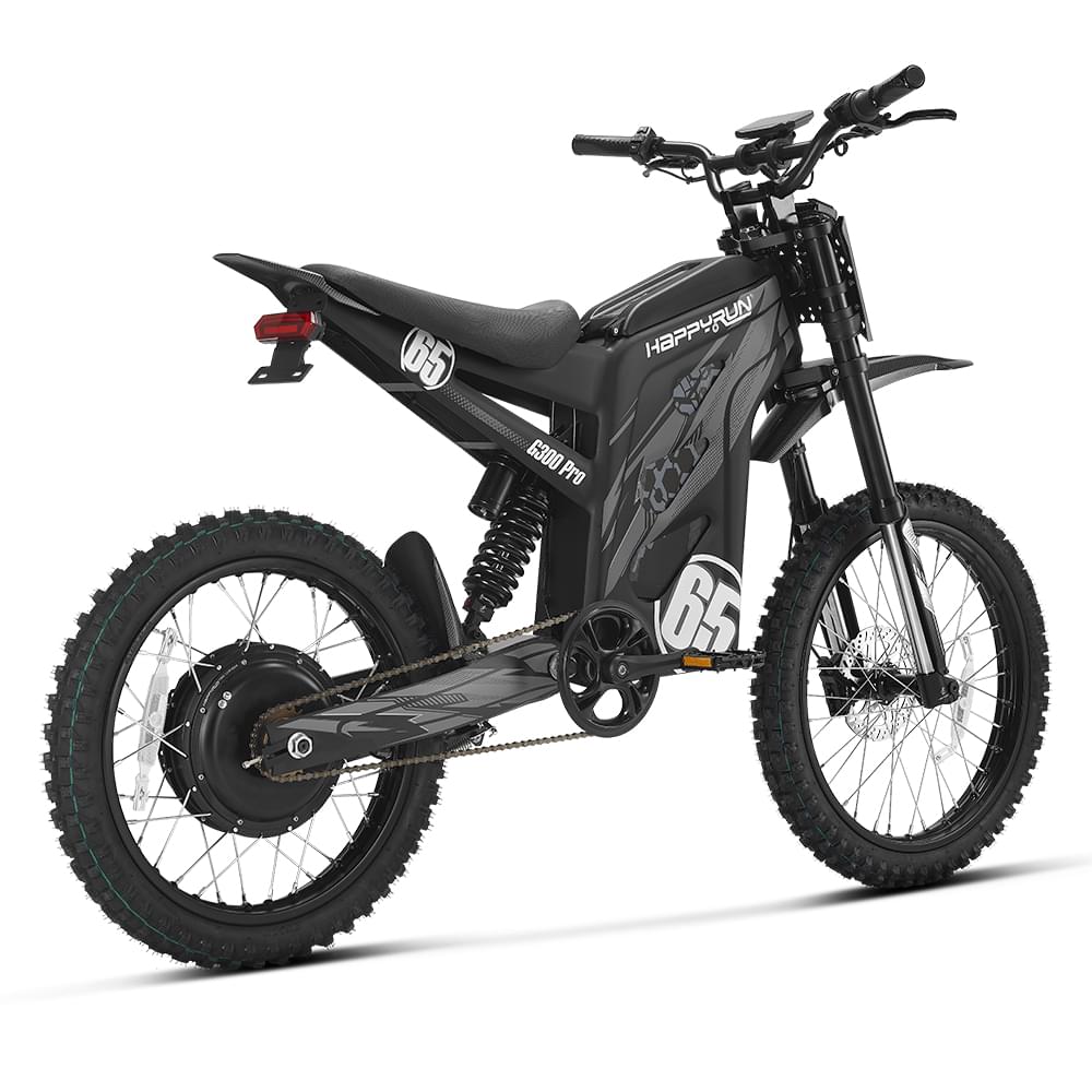 HappyRun G300 Pro 6500W Electric Dirt Bike Black