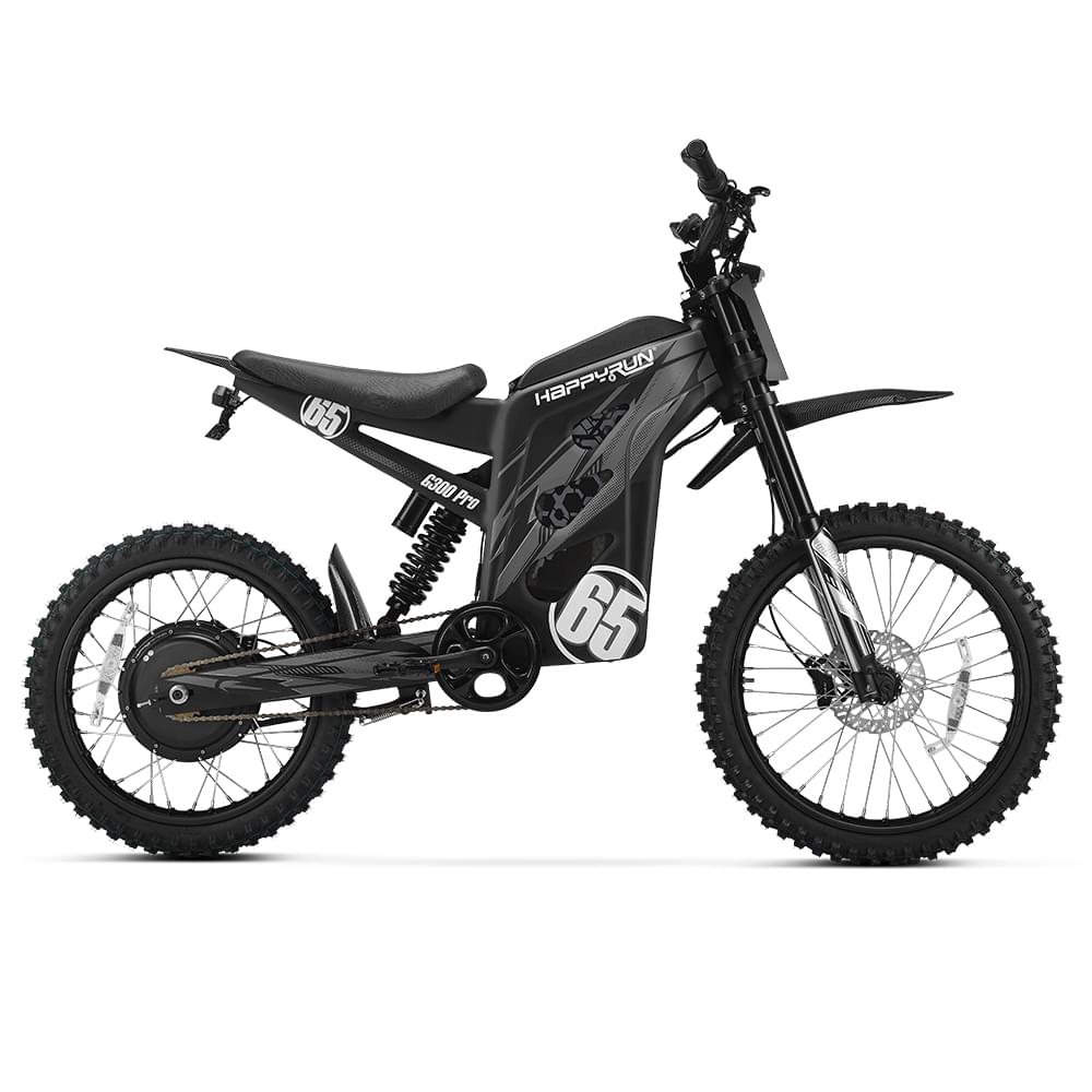 HappyRun G300 Pro 6500W Electric Dirt Bike Black