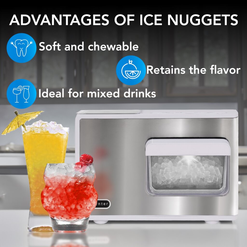 Whynter SonicSnö Countertop Nugget Ice Maker, 40 lbs./Day | IBX-388WS