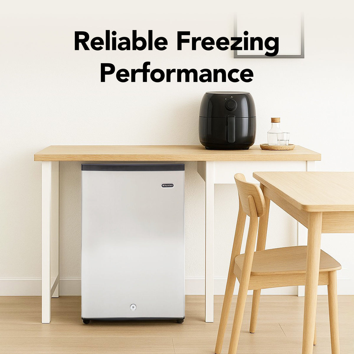 Whynter 2.1 Cu Ft Upright Freezer, Stainless | CUF-210SS