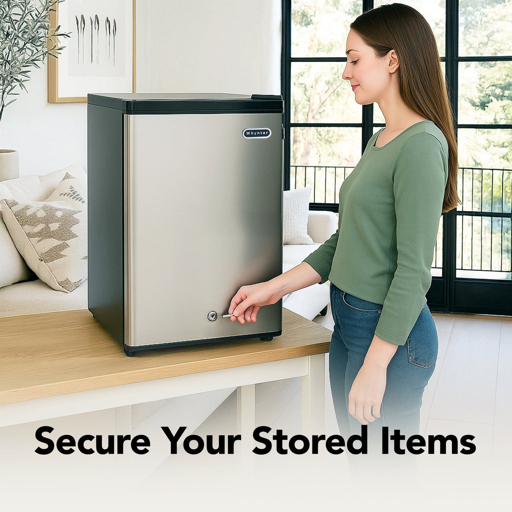 Whynter 2.1 Cu Ft Upright Freezer, Stainless | CUF-210SS